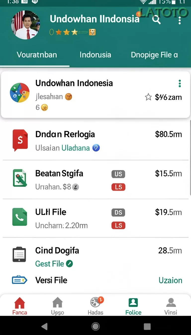 Cuplikan layar GADING22 — pengaturan akun